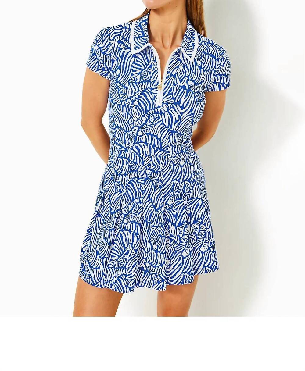 NEW LILLY PULITZER alona dress in martinique blue